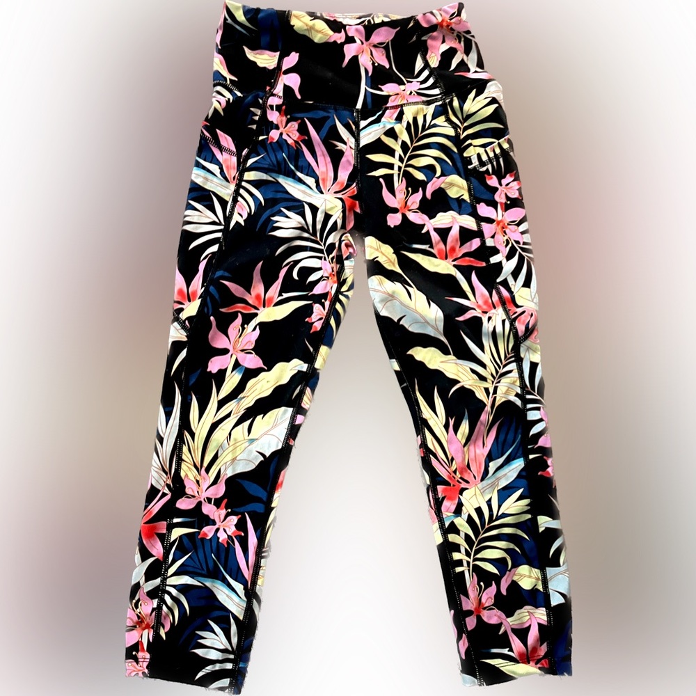 Tropical Pattern Avia Active Pocket Leggings